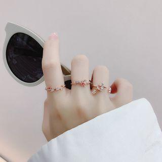 Cz Flower Ring / Leaf Ring / Butterfly Ring