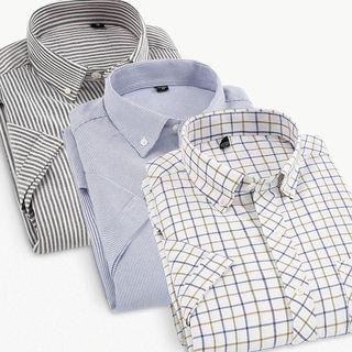 Slim-fit Short-sleeve Oxford Shirt