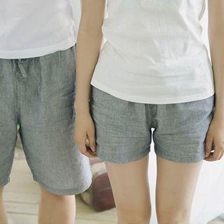 Couple Matching Plain Lounge Shorts