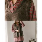 Sleeveless Wool Blend A-line Knit Top