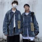 Couple Matching Pocketed Denim Jacket