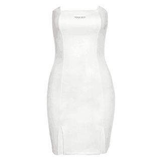 Strapless Lettering Mini Dress