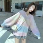Gradient Sweater Gradient Pink - One Size