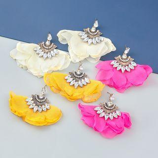 Rhinestone Lace Drop Earring