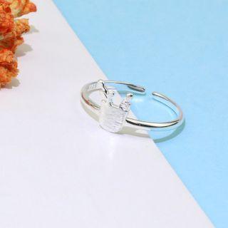 Deer Open Ring 1 Pc - Deer Open Ring - Silver - One Size
