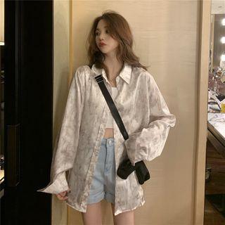 Tie-dyed Shirt Almond - One Size