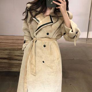 Fleece Double-breasted Coat