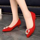 Embellished Kitten Heels