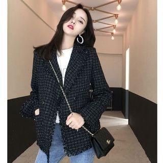 Tweed Frayed Jacket