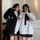Bear Embroidered Jacket / Plain Shirt / Tie / Set