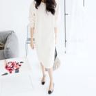 Puff-sleeve Midi Dress Ivory - One Size