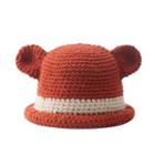 Animal Ear Knit Bucket Hat