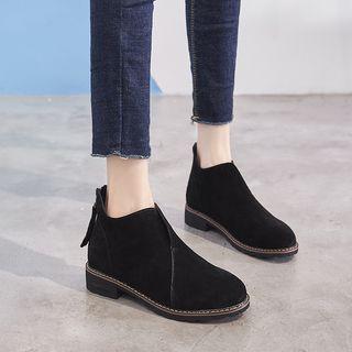 Back-zip Ankle Boots