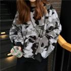Camouflage Furry Pullover