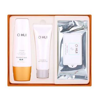 O Hui - Perfect Sun Blue Special Set B : Perfect Sun Blue Spf30 Pa++ 50ml + Clear Science Tender Cleansing Foam 40ml + Clear Science Tender Cleansing Sheet 1pack 3pcs