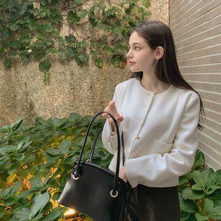 [cle.] Metal-button Boxy Jacket
