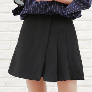 Pleated Panel Skort