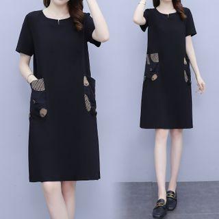 Short-sleeve Dual-pocket T-shirt Dress