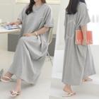 Letter Oversize T-shirt Dress