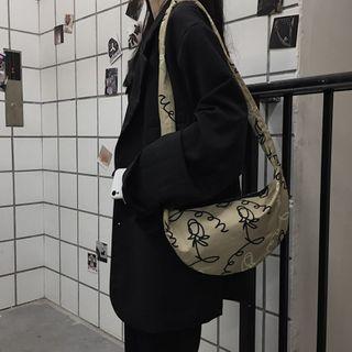 Floral Print Sling Bag As Shown In Figure - One Size