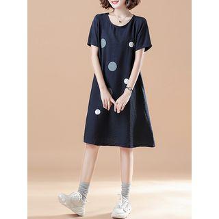 Dotted Print Dress