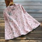 Flower Print Hanfu Blouse