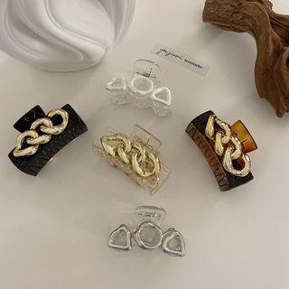 Alloy Chain Plastic Hair Clamp