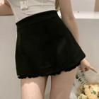 Cap-sleeve Henley Top /skort