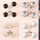 Rhinestone / Flower / Faux Pearl Adjustable Jeans Buckle Extender / Set