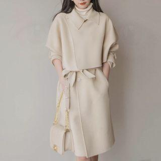 Panel Sashed Long Coat