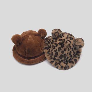 Bear Ear Chenille Bucket Hat