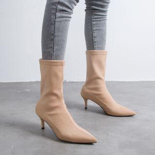 Kitten-heel Mid-calf Boots