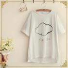 Cloud Print Short-sleeve T-shirt