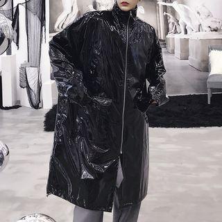 Patent Zip Long Jacket