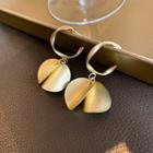 Plain Drop Earring 1 Pair - Gold - One Size