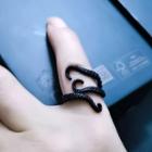 Octopus Open Ring Black - One Size