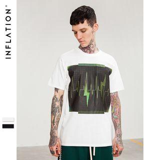 Ecg-print T-shirt