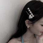 Set: Heart Alloy Hair Pin + Bead Alloy Hair Clip