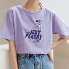 Short-sleeve Juice Print T-shirt