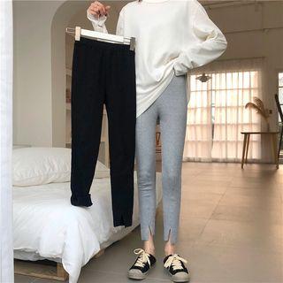 High-waist Split Hem Leggings