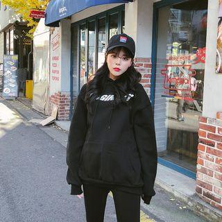 Orginary Printed Brush Fleece-lined Hoodie