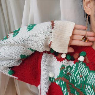 Patterned Fan Drop Earring