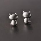 Cat Stud Earring One Size - One Size