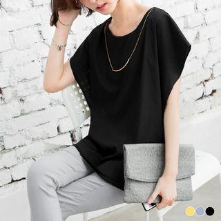 Double Layer Raglan Sleeve Long Top