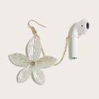 Flower Airpods Retainer Earring 1 Pc - Gold - One Size