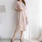 Printed Boxy-fit Long T-shirt Dress