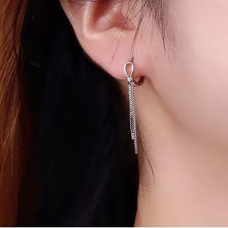 Fringe Earring 1 Pair - Silver - One Size