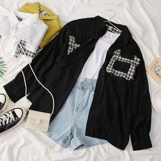 Patchwork Loose-fit Light Shirt