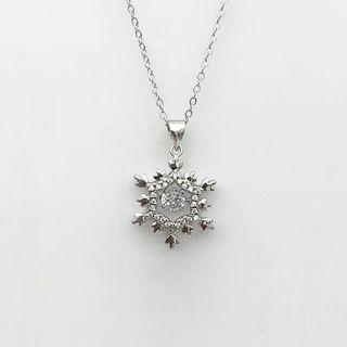 Snowflake Pendant Silver - One Size