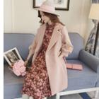 Embroidered Double Buttoned Coat